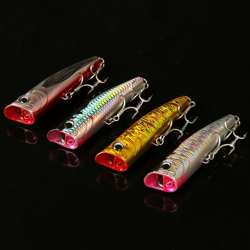 Topwater Popper 8.5-30g floating Rock pop Artificial Hard Baits