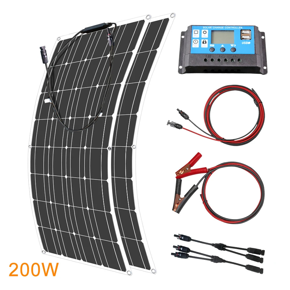 12V Flexible Solar Panel  Waterproof Monocrystalline