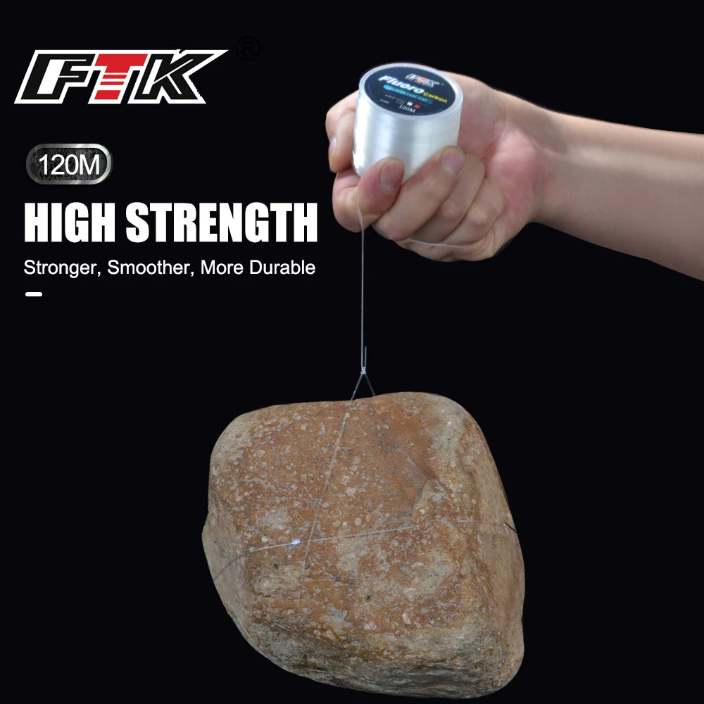 120M Fluorocarbon Coating Fishing Line 0.20mm-0.60mm 7.15LB-45LB