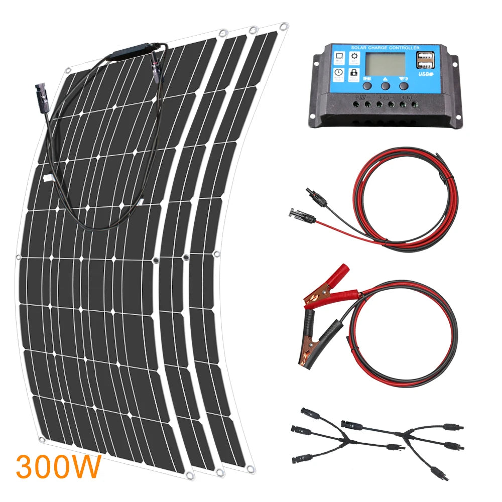 12V Flexible Solar Panel  Waterproof Monocrystalline