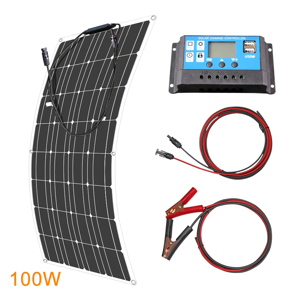 12V Flexible Solar Panel  Waterproof Monocrystalline