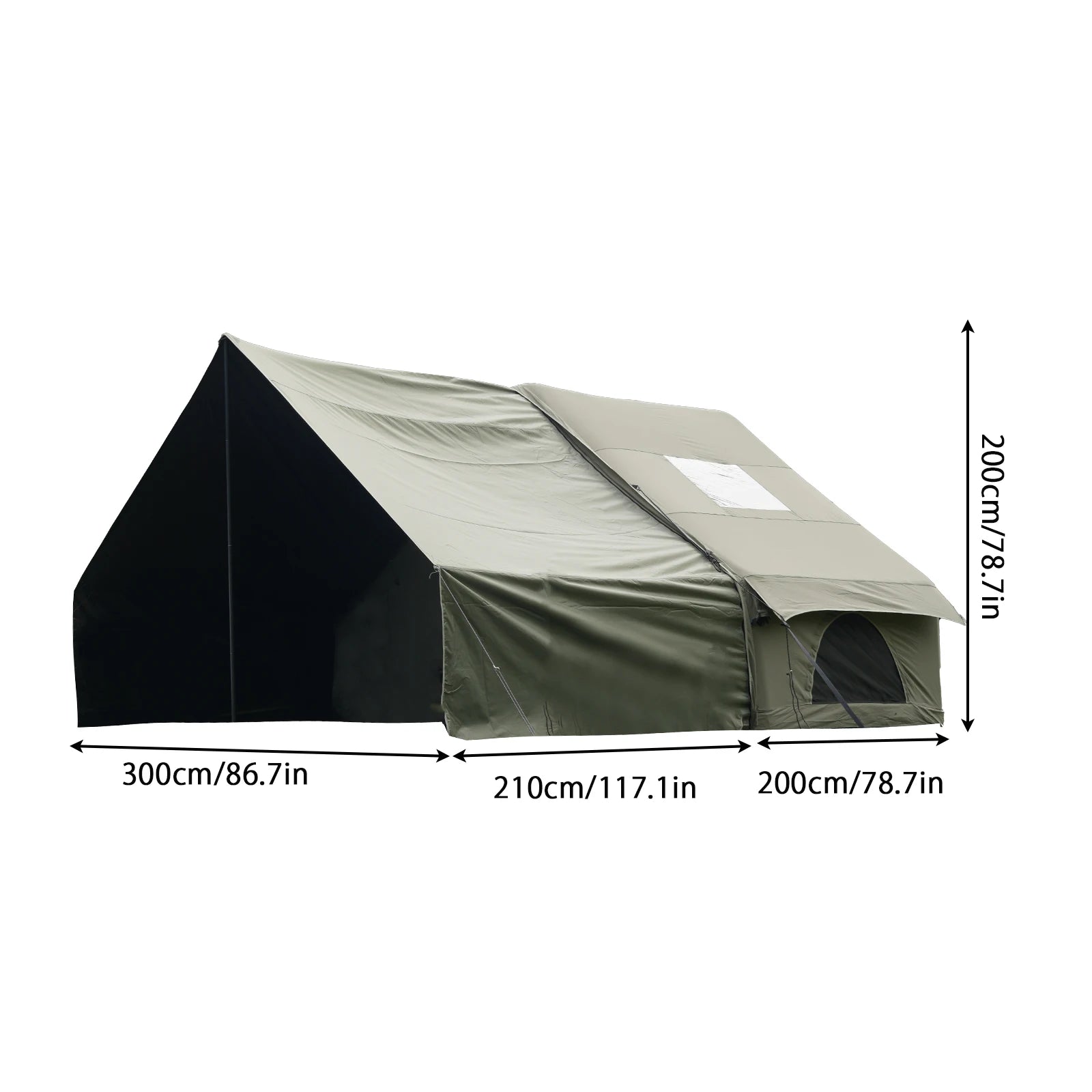 Large Inflatable Camping Tent with Skylight
