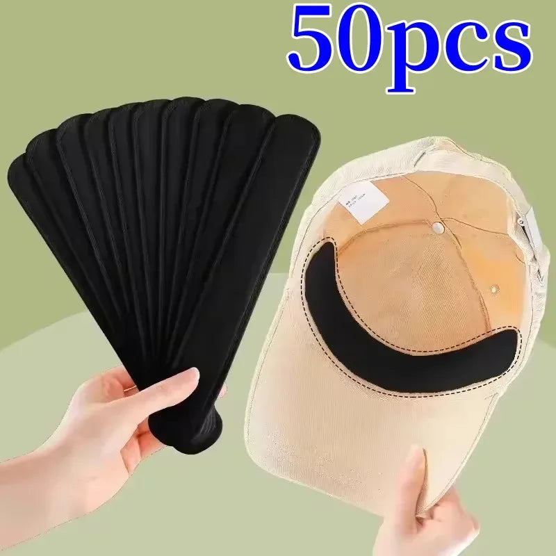 100/50/10PCS Hat Sweat Absorber Stickers