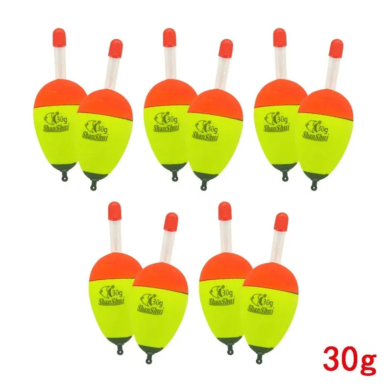 2/10pcs Luminous Fishing Float Stick Plastic Bobber