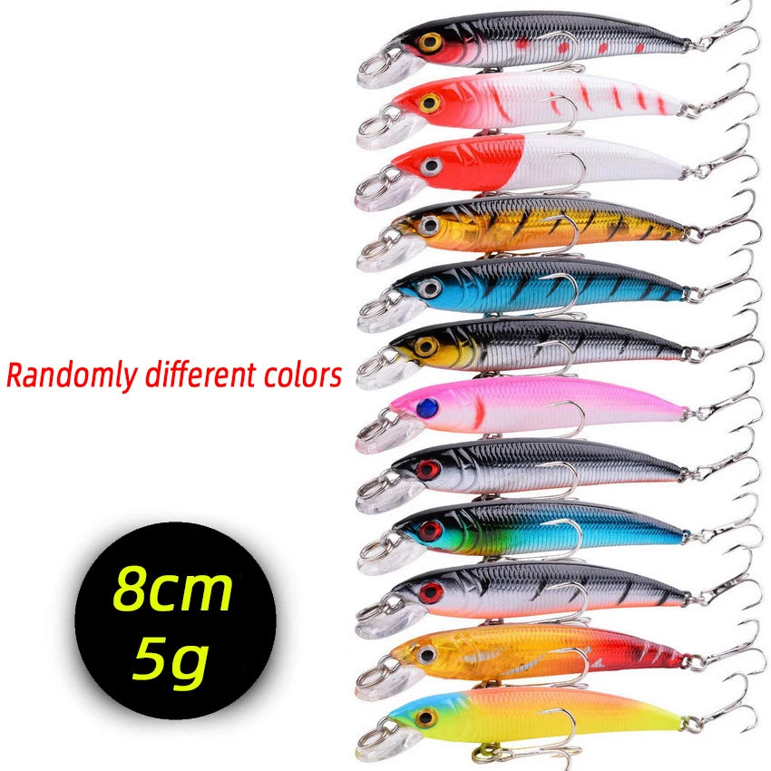 3/5/8Pcs Minnow Fishing Lure set