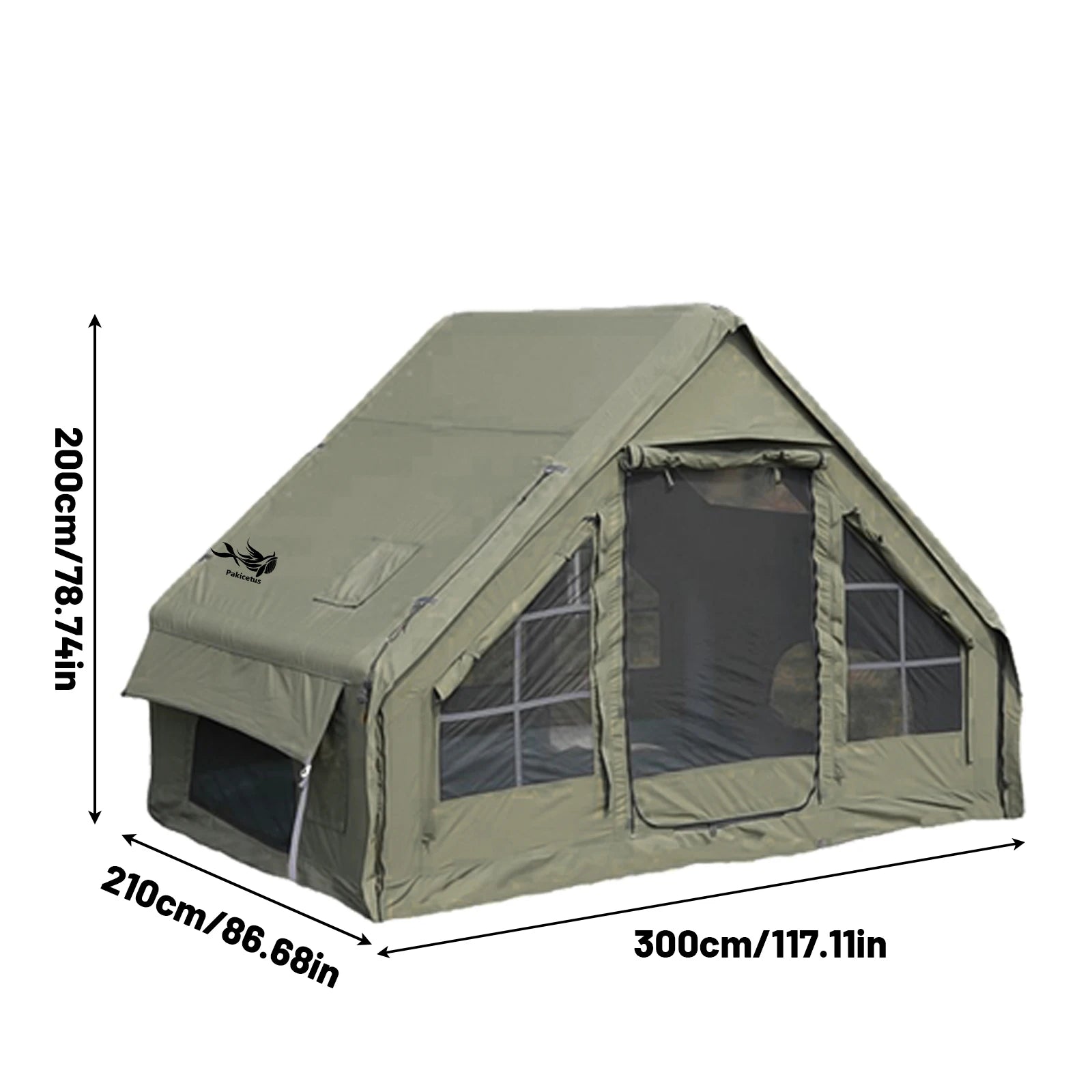 Large Inflatable Camping Tent with Skylight