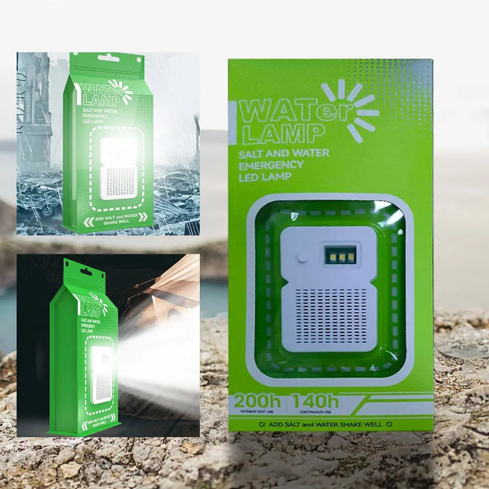 LED Salt Water Portable Emergency Lamp