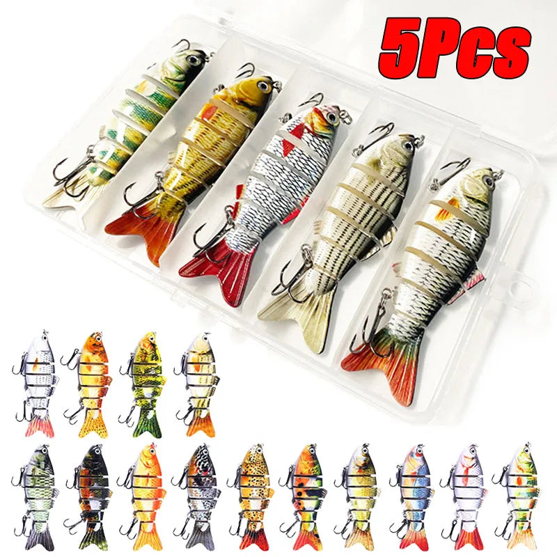 6 Segment Multi Jointed sinking Fishing Lure wobblers