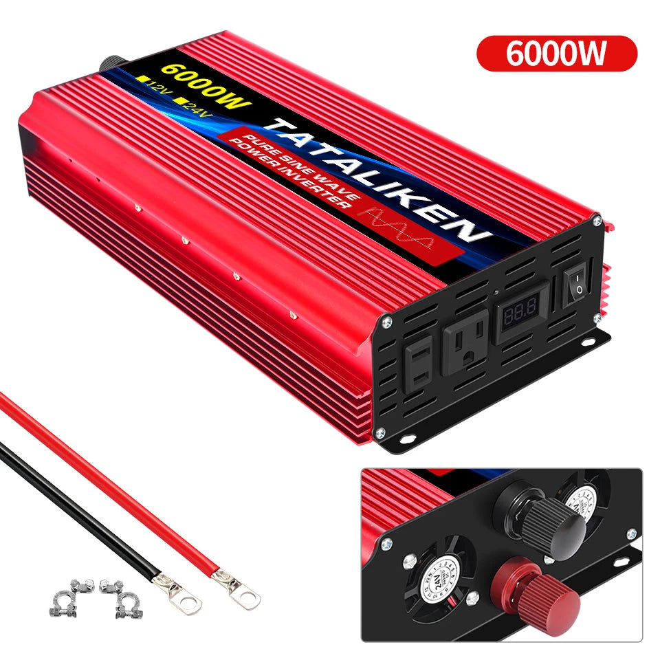 Pure Sine Wave Inverter 12VDC to 110VAC