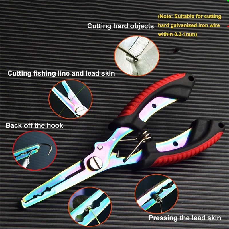 Stainless Steel Fishing Pliers with Hook Remover