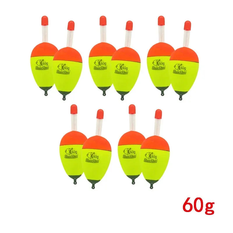 2/10pcs Luminous Fishing Float Stick Plastic Bobber