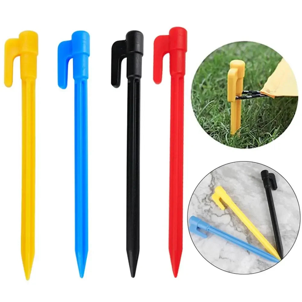 5/10pcs 14.5cm Tent pegs Plastic Tent Stakes