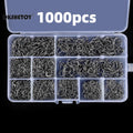 100-1000pcs Fish Hooks kits, barbed fishhook
