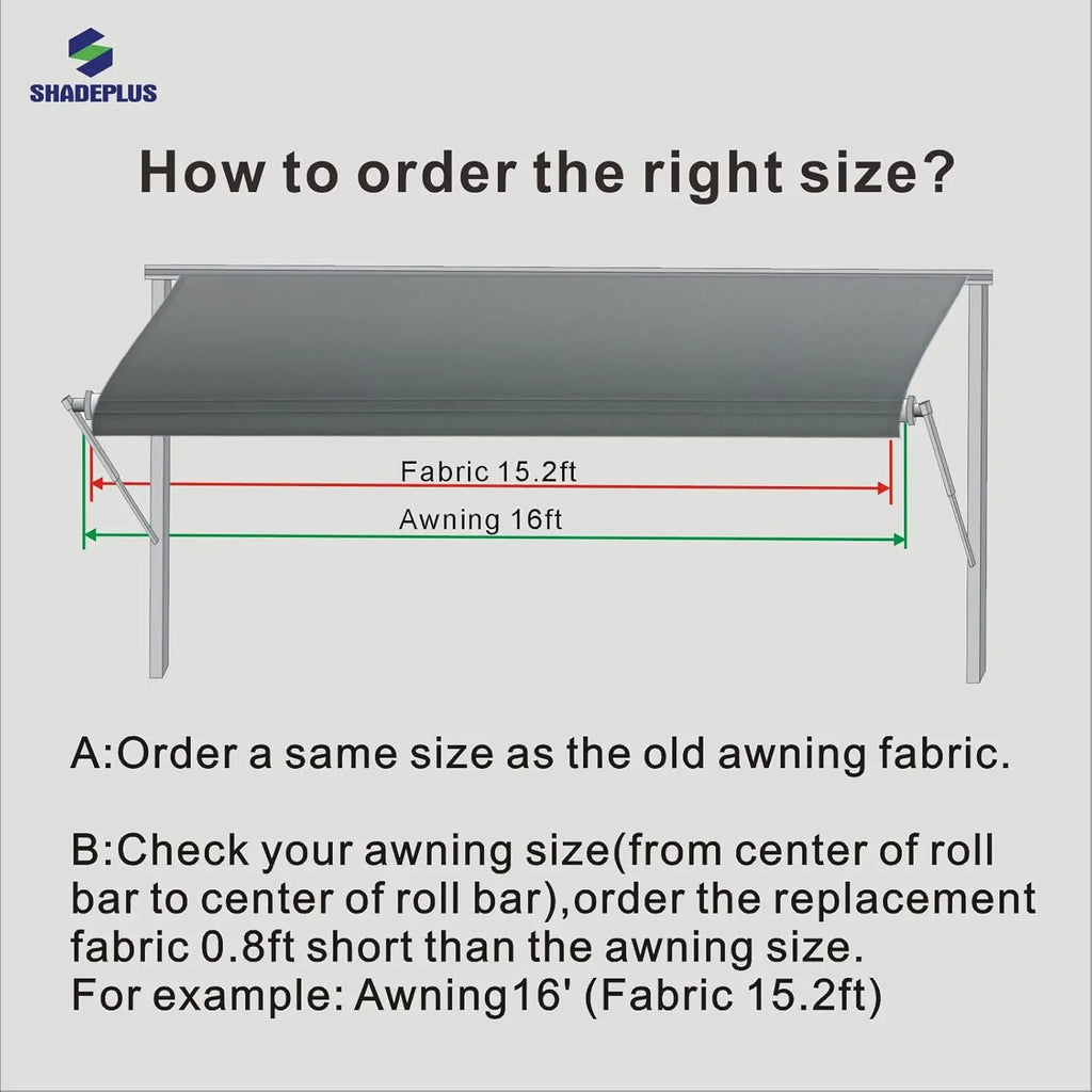 Heavy Duty Waterproof Vinyl RV Awning Replacement