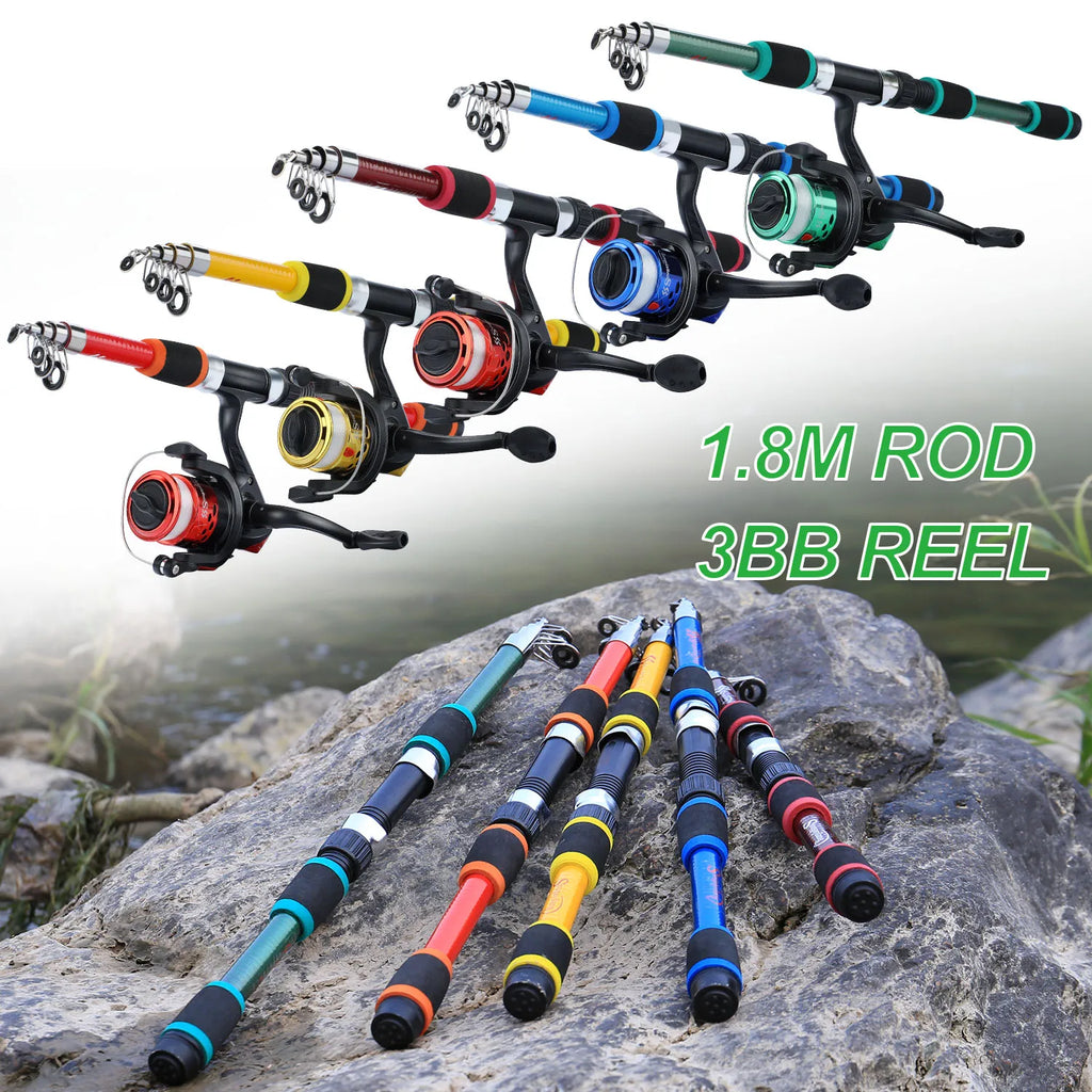 Spinning Fishing Rod and Reel Combo1.8M