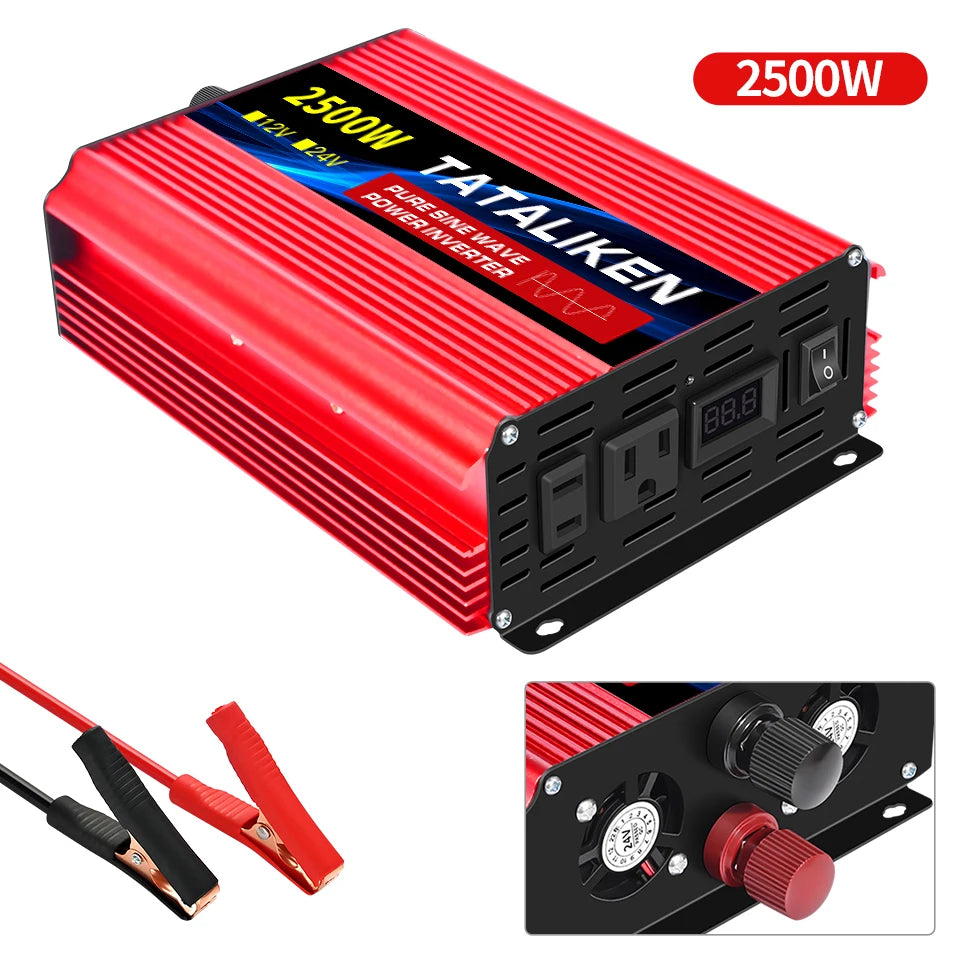 Pure Sine Wave Inverter 12VDC to 110VAC