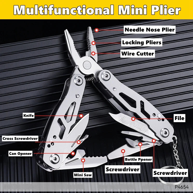 Folding Small Multitool Outdoor Emergency Tool