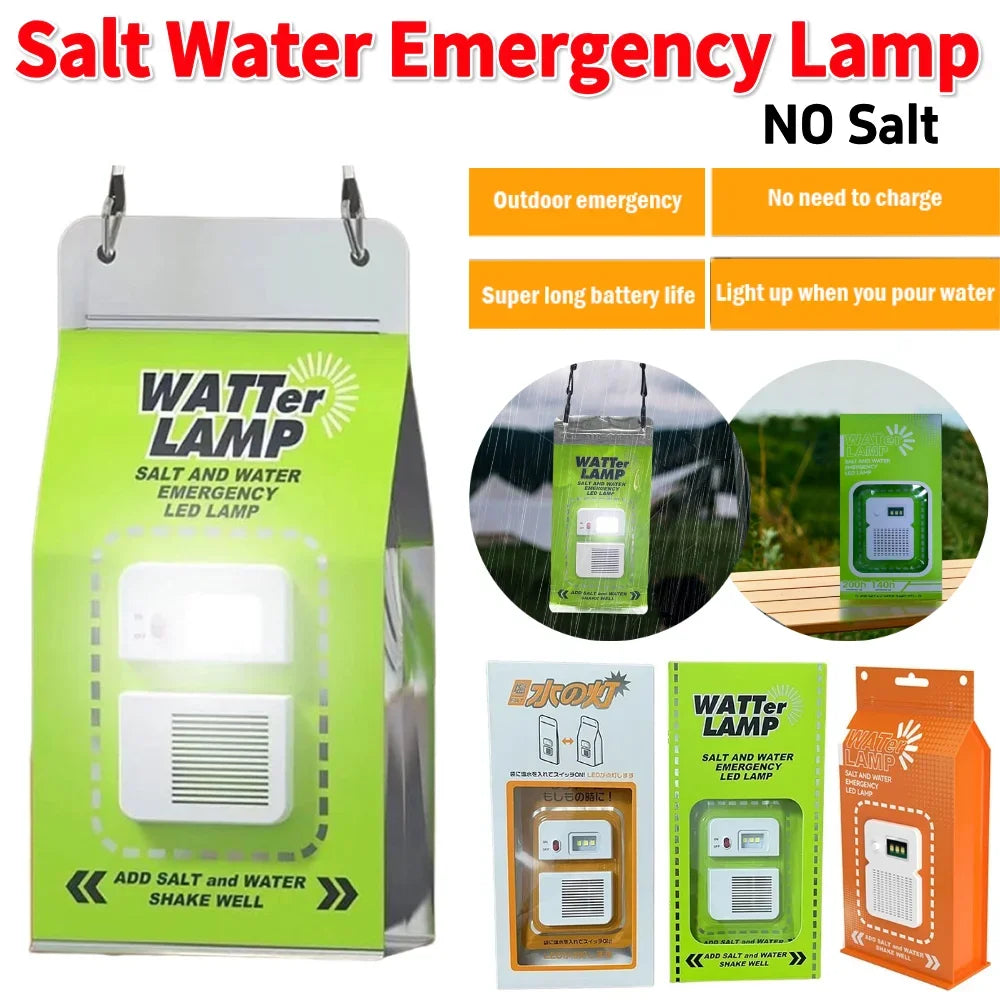 LED Salt Water Portable Emergency Lamp