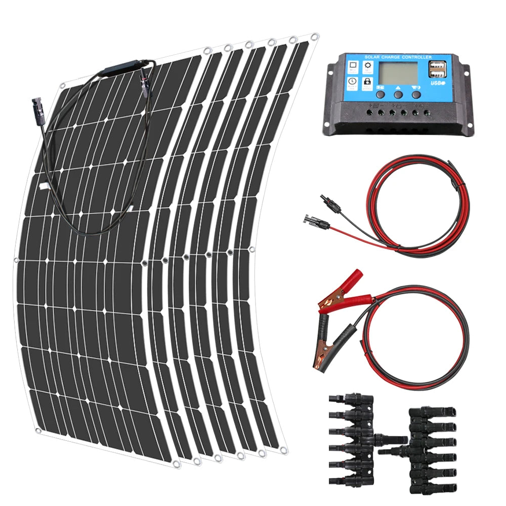 12V Flexible Solar Panel  Waterproof Monocrystalline