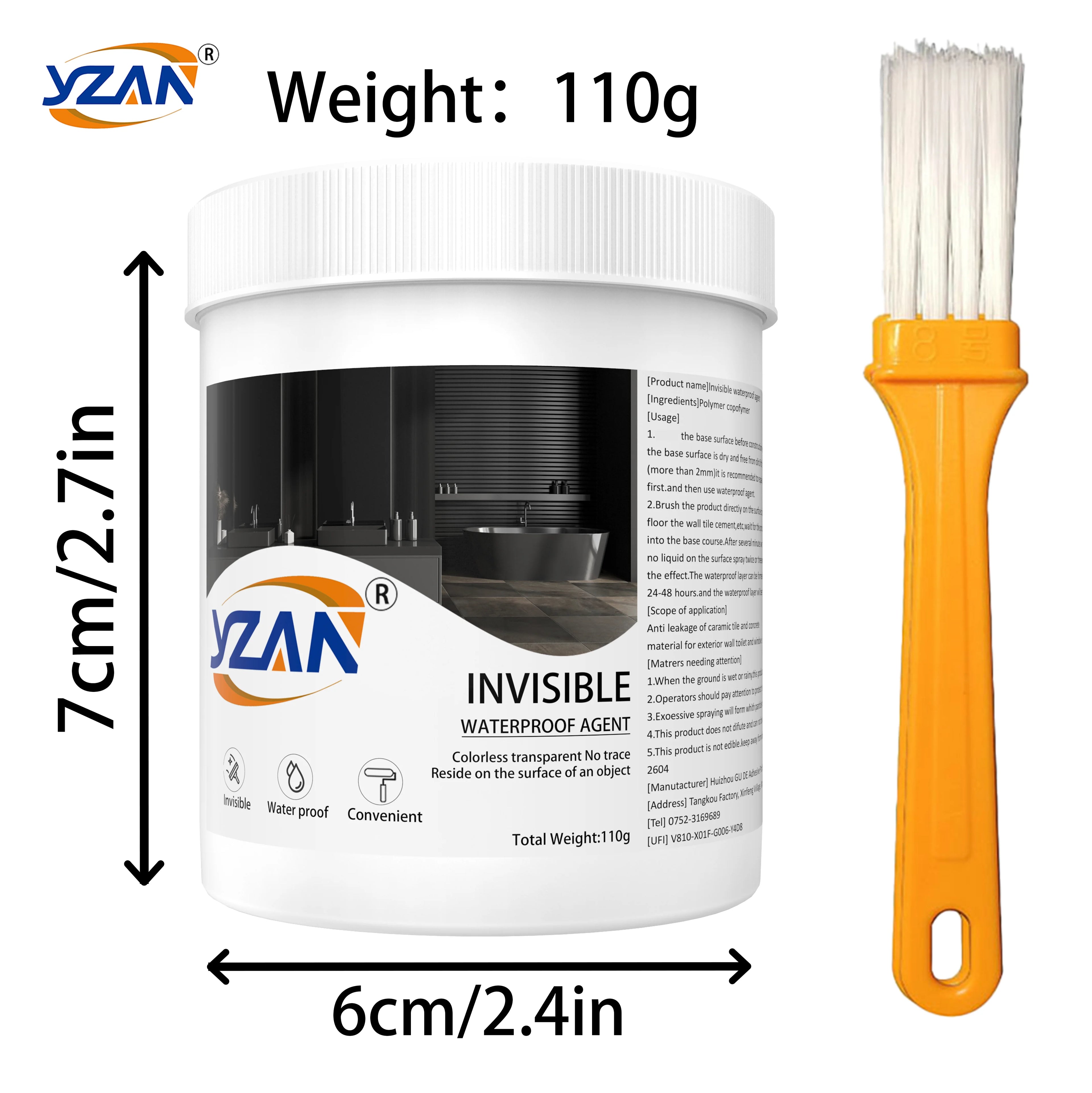 450g Polyurethane Waterproof Coating Invisible Sealant