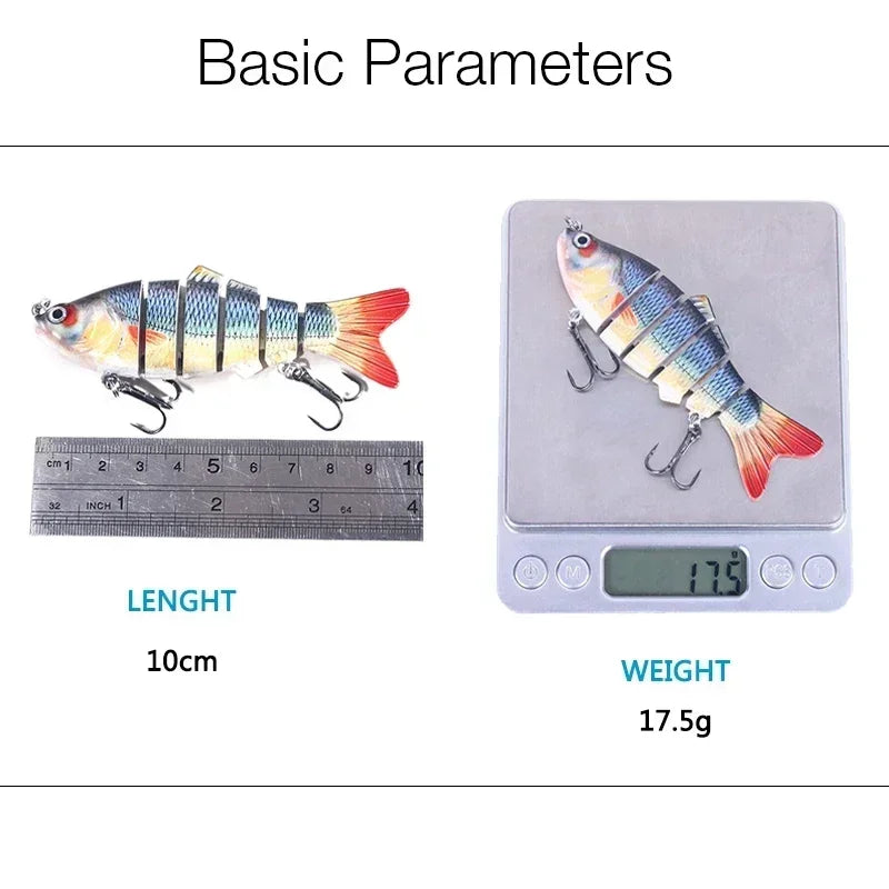 6 Segment Multi Jointed sinking Fishing Lure wobblers
