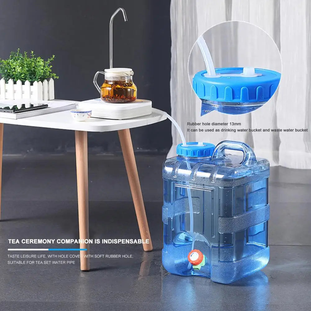 7.5/10/15L Camping Water Bucket with Faucet