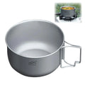 Titanium Camping Pot with Folding Bail Handle