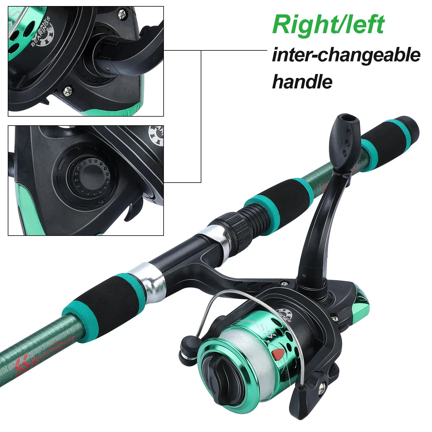 Spinning Fishing Rod and Reel Combo1.8M