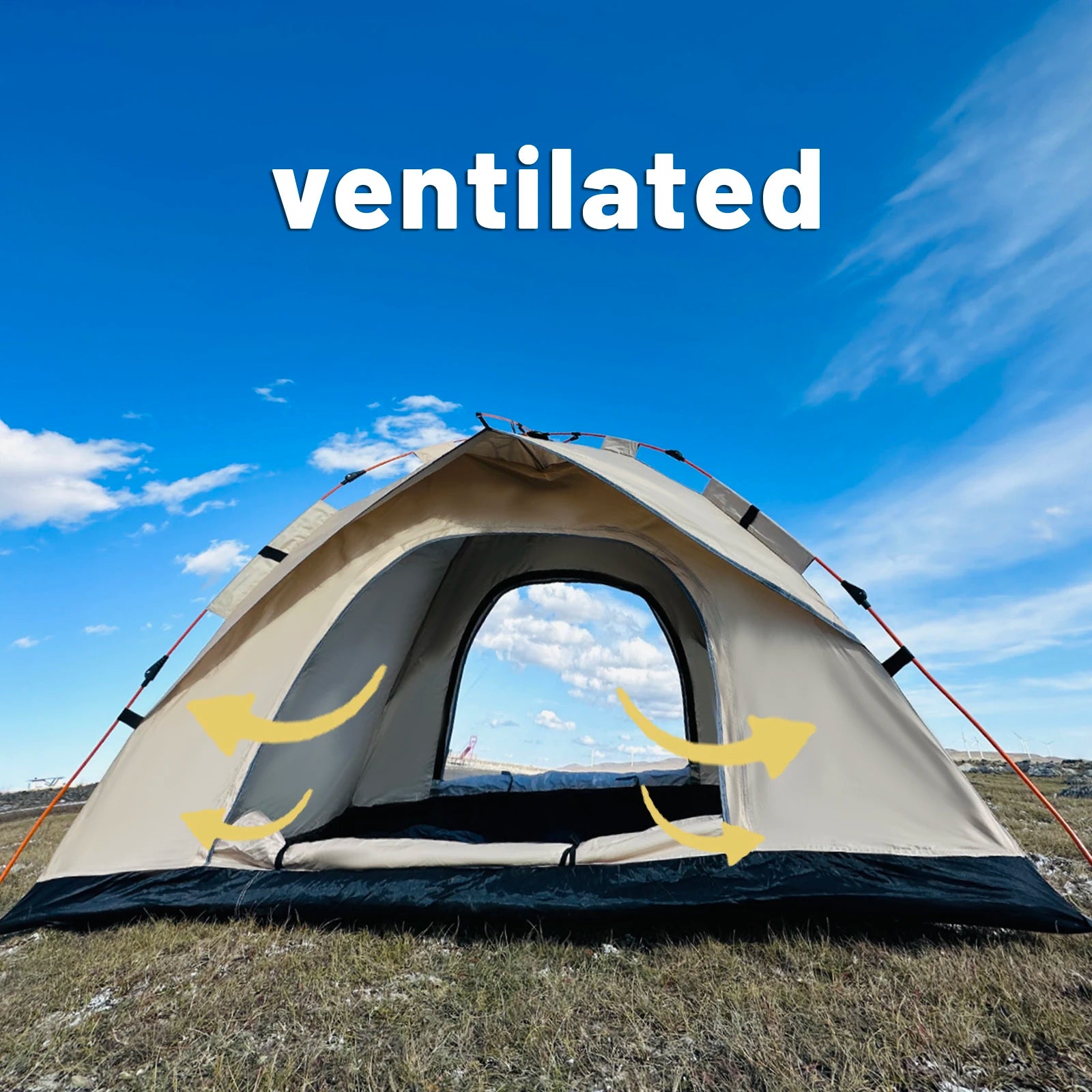 Outdoor Automatic Quick-opening 4 person Tent