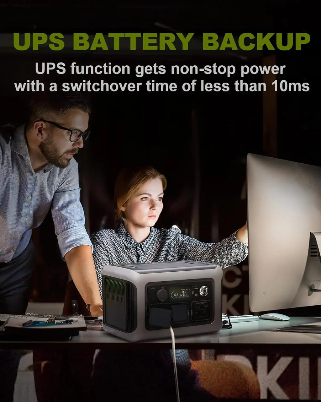 Portable Power Station R600, 299Wh LiFeP04 Battery