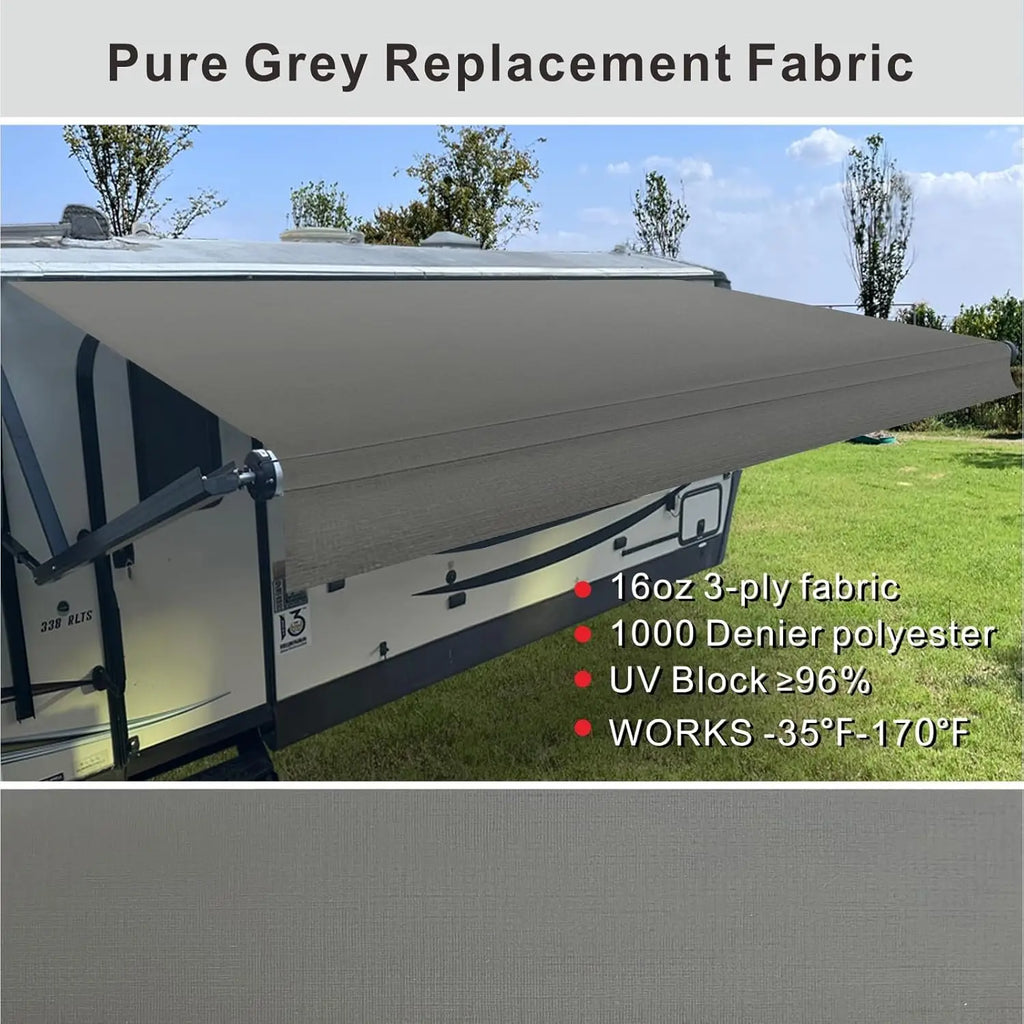 Heavy Duty Waterproof Vinyl RV Awning Replacement