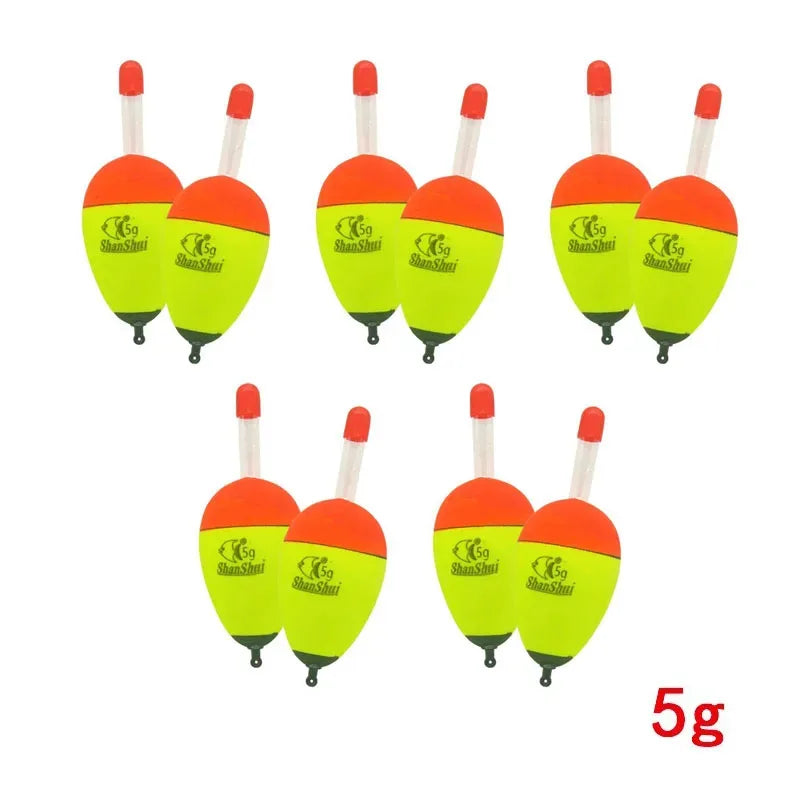 2/10pcs Luminous Fishing Float Stick Plastic Bobber