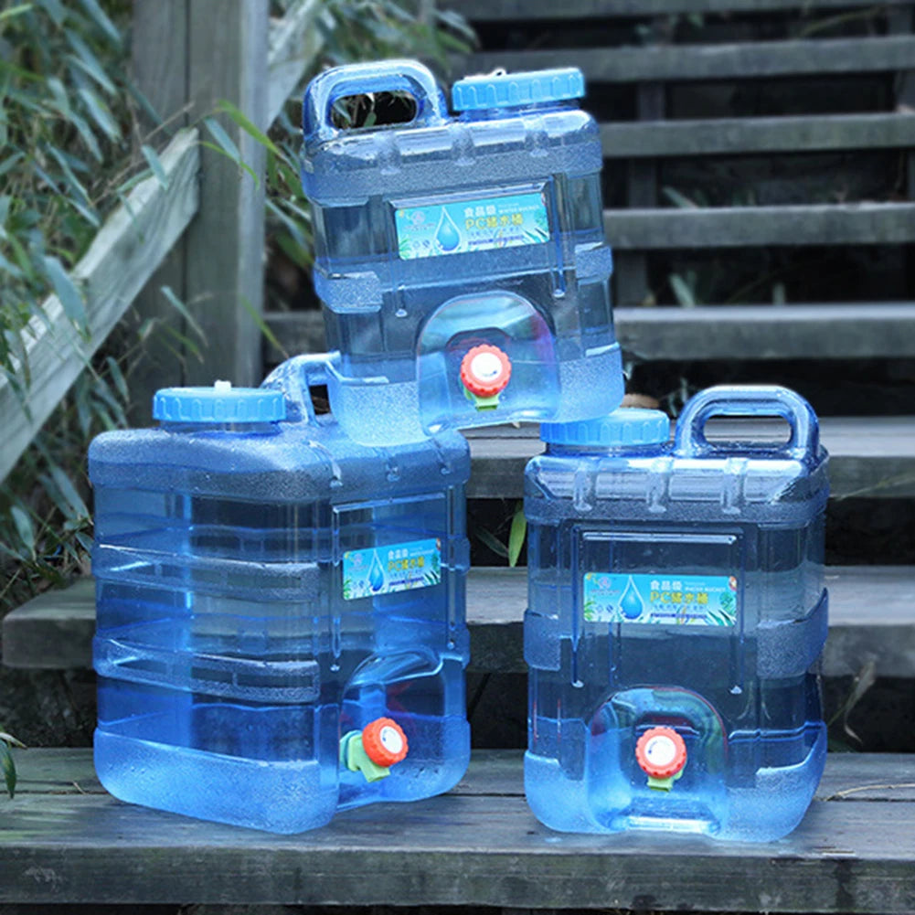 7.5/10/15L Camping Water Bucket with Faucet