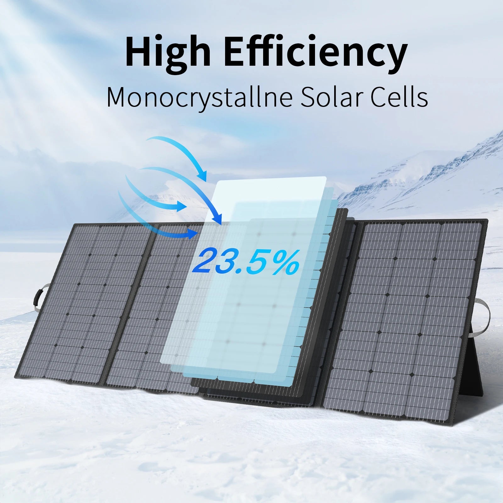MHPOWOS 400W 220W 110W Lightweight Portable Solar Panel