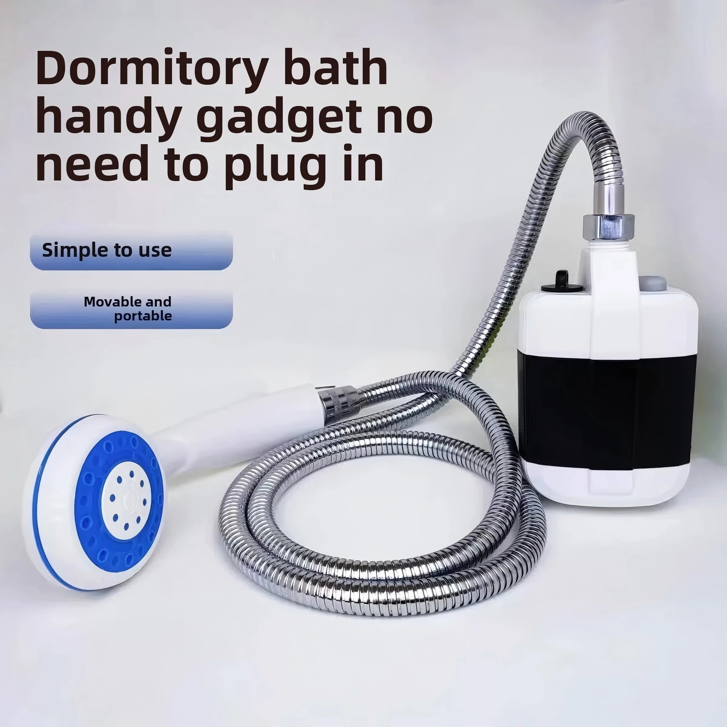 rechargeable electric shower pump with smart digital