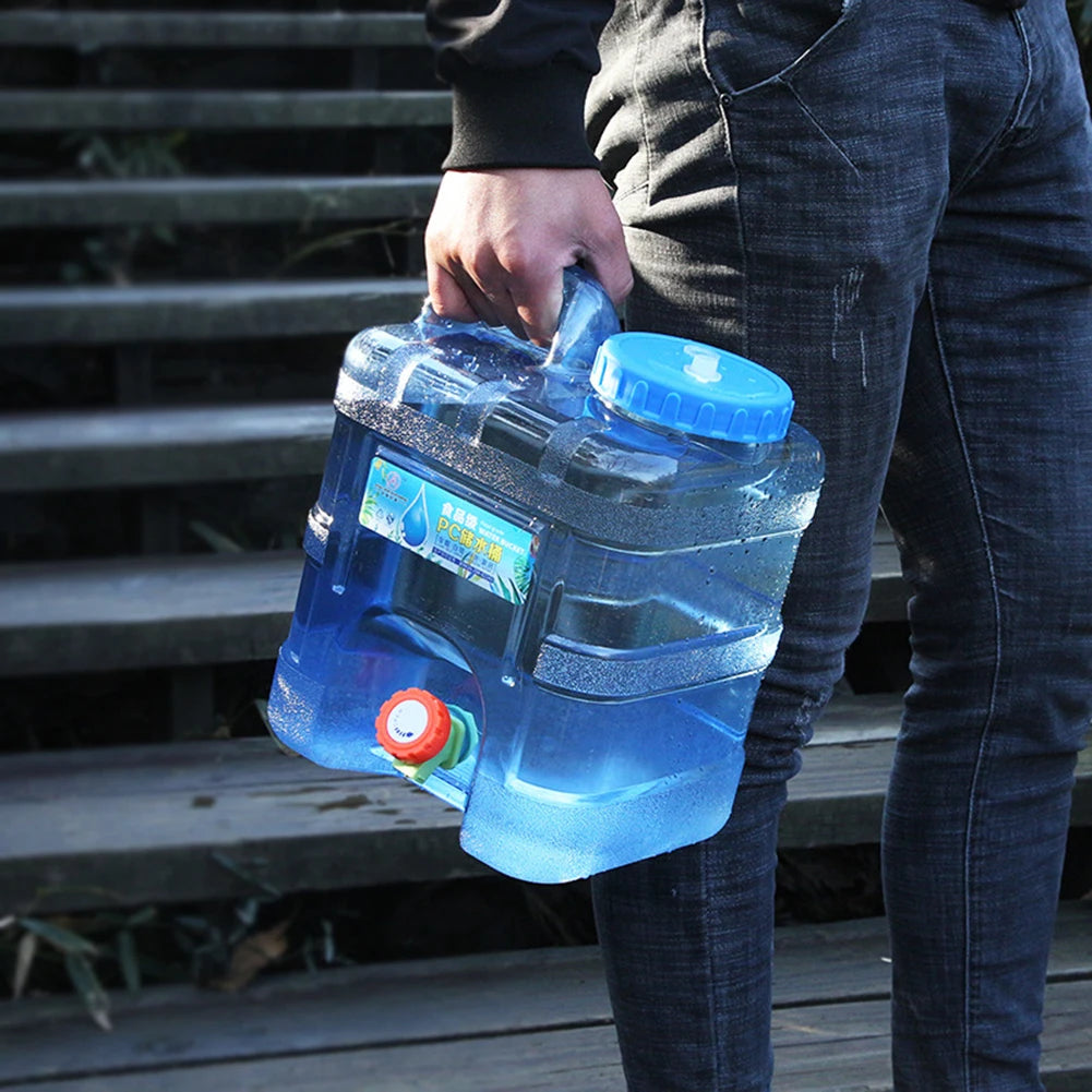 7.5/10/15L Camping Water Bucket with Faucet