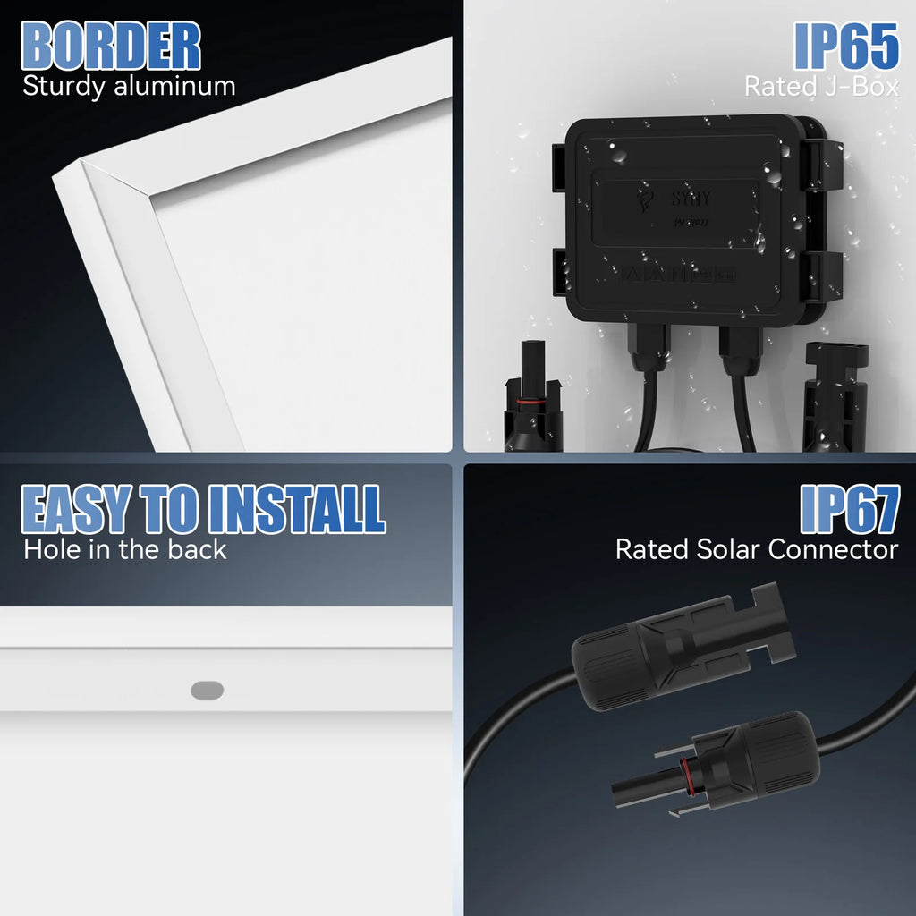 100W 12V Solar Panel 12BB Monocrystalline