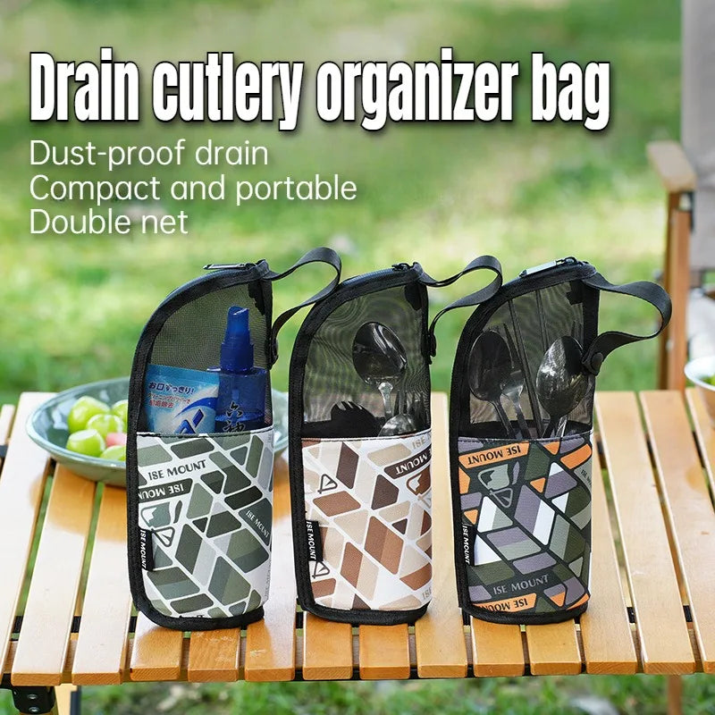 Portable Cutlery Organizer Bag for Camping