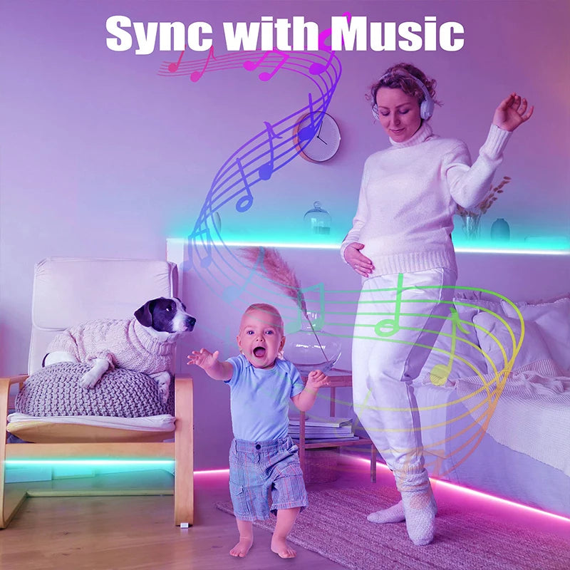 LED Strip Lights RGB 5050 Bluetooth control