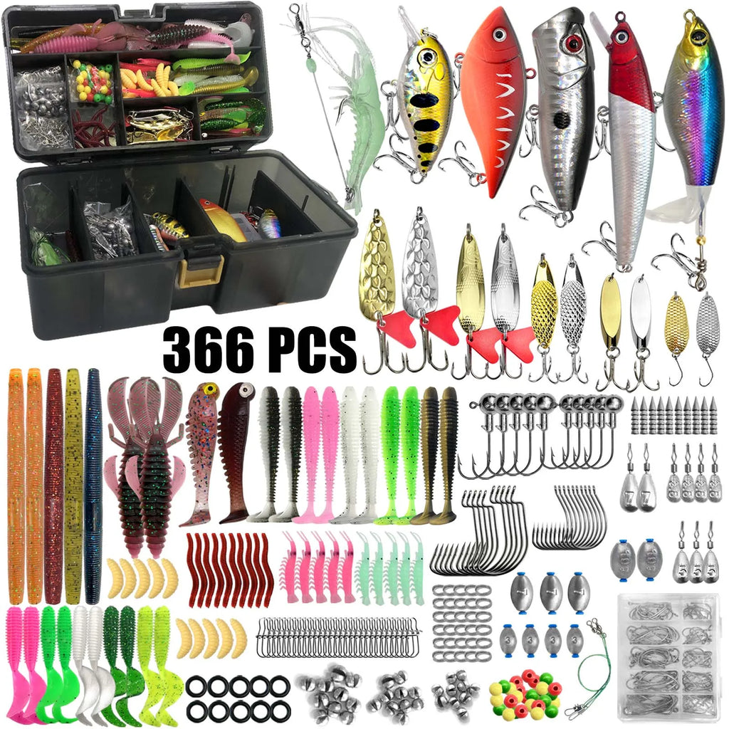 Fishing 86/88/136/149/366pcs Fishing Lure Kit