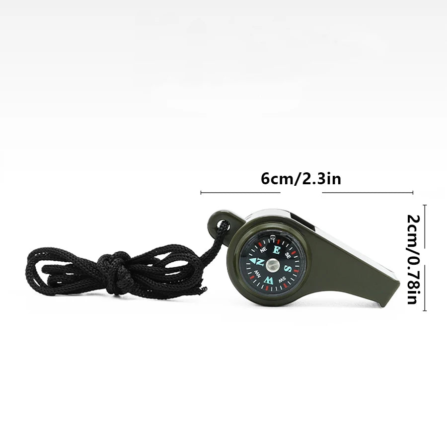 Emergency Rescue Whistle with Compass and Thermometer