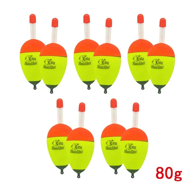 2/10pcs Luminous Fishing Float Stick Plastic Bobber