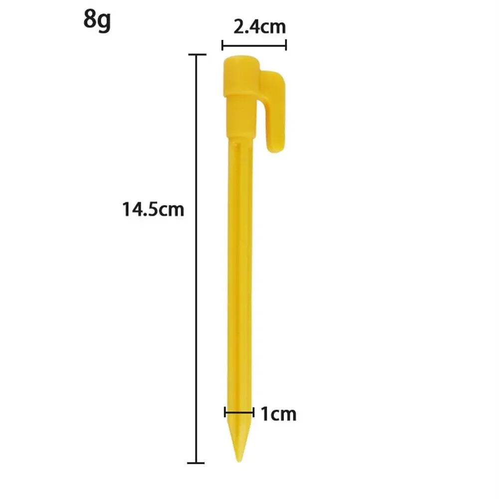 5/10pcs 14.5cm Tent pegs Plastic Tent Stakes