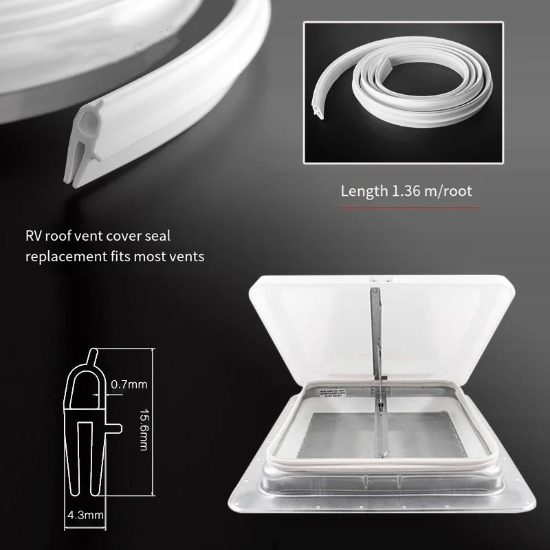 2 Pack For RV Roof Vent Seal