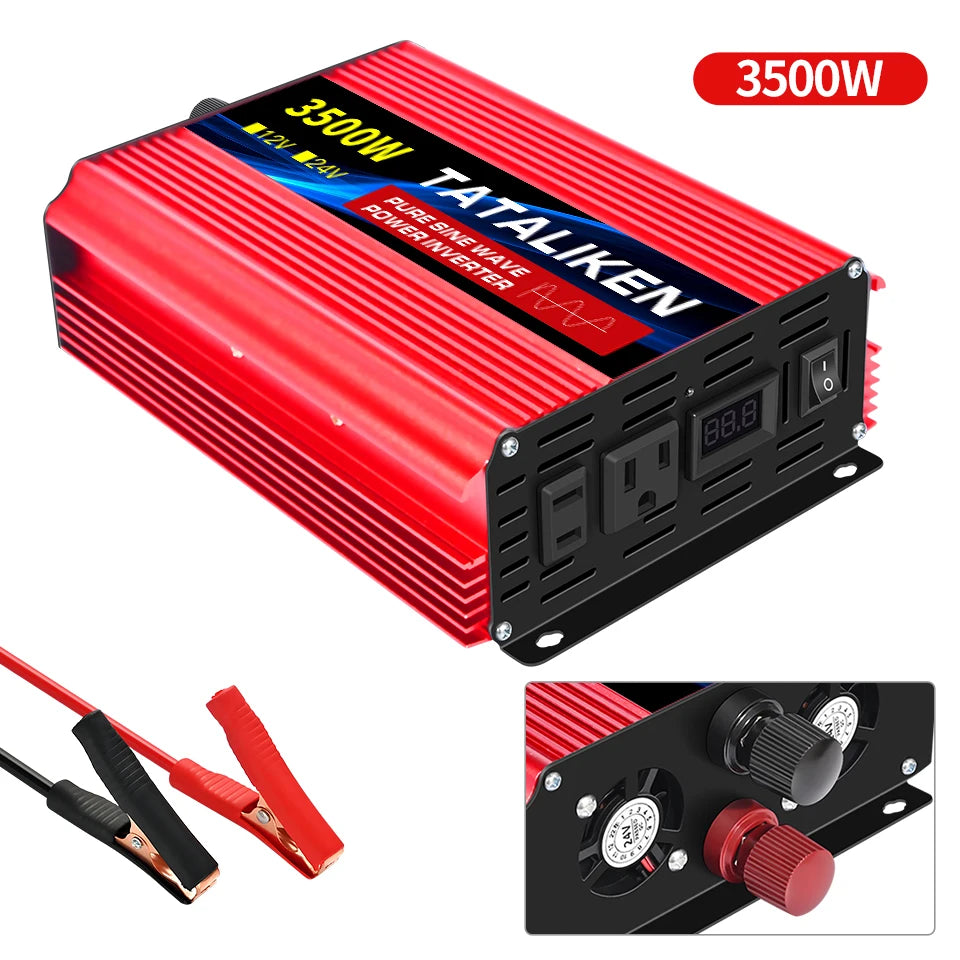 Pure Sine Wave Inverter 12VDC to 110VAC