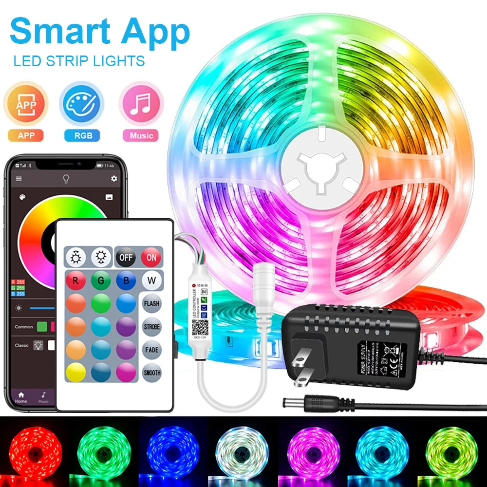 LED Strip Lights RGB 5050 Bluetooth control