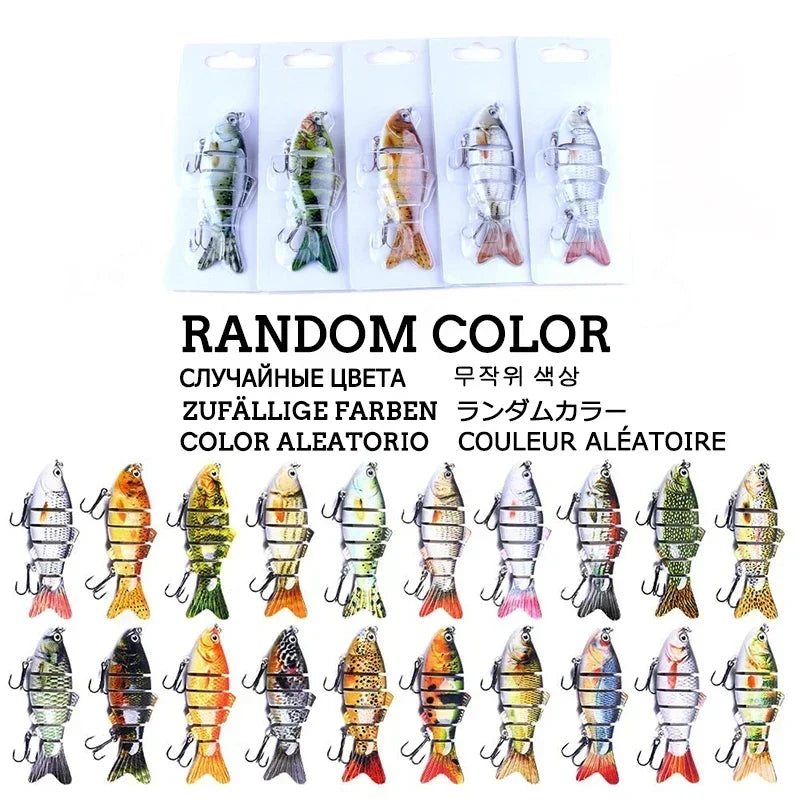 6 Segment Multi Jointed sinking Fishing Lure wobblers