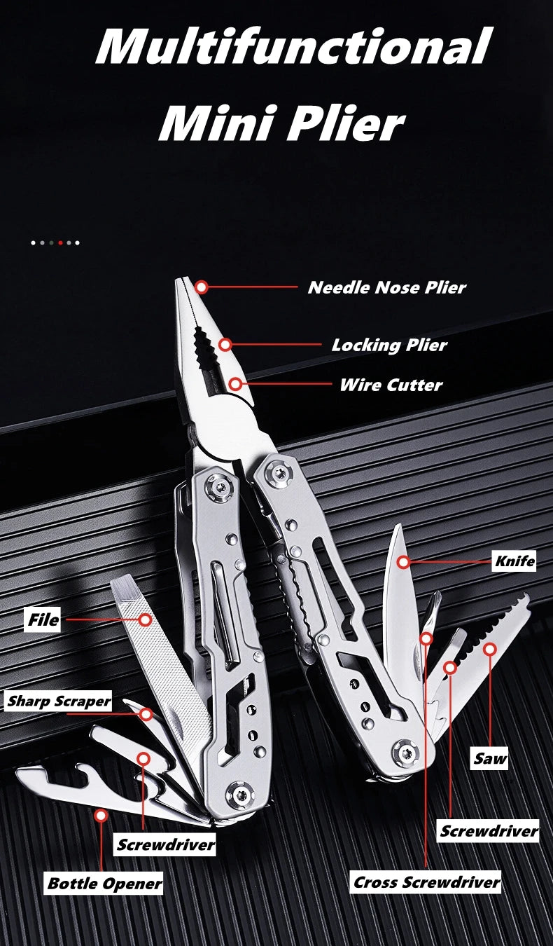 Folding Small Multitool Outdoor Emergency Tool