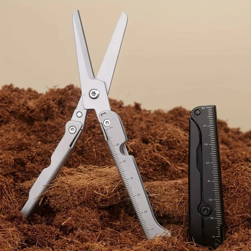 Portable Multifunctional Stainless Steel Folding Scissors