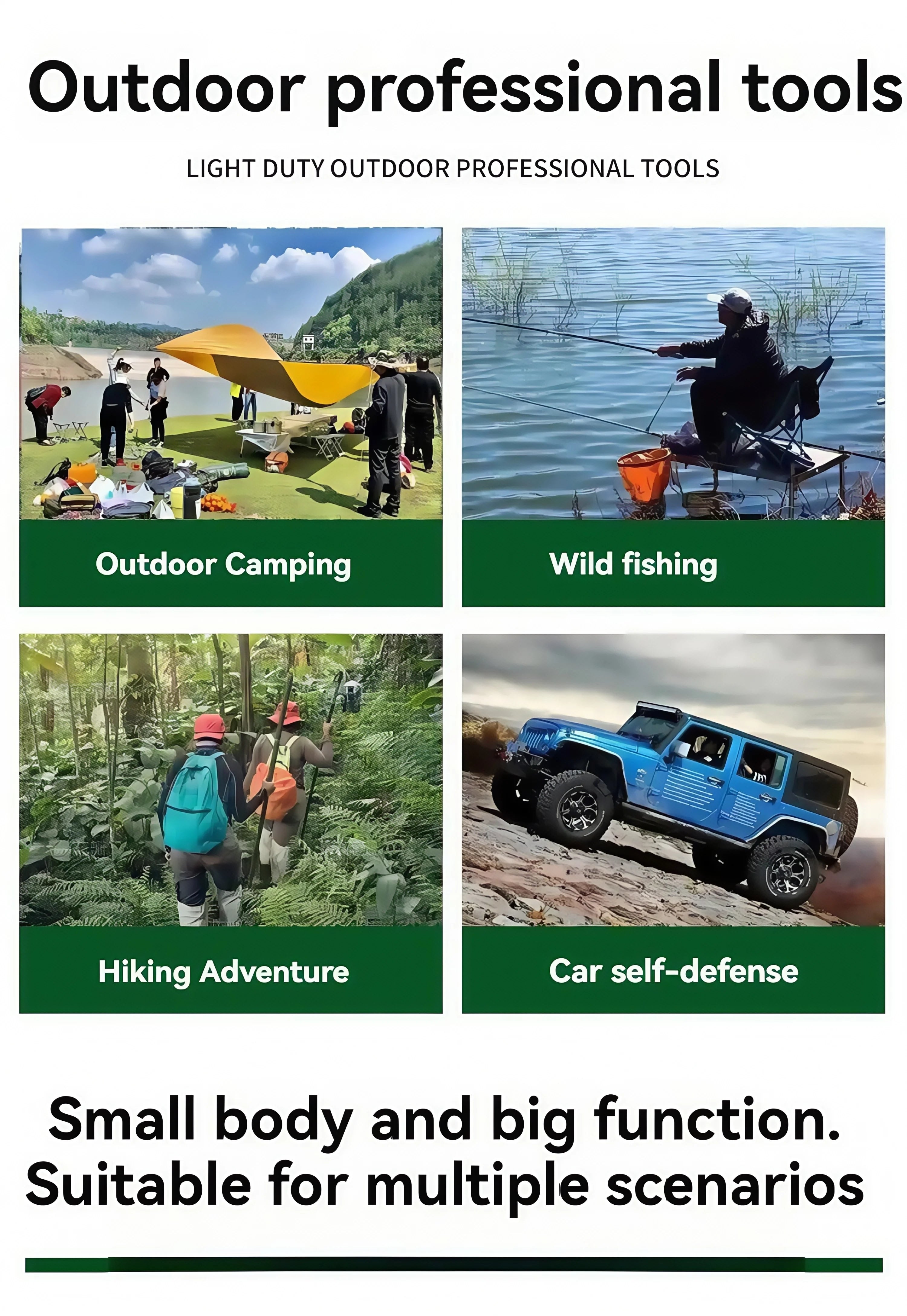 Backpacking & Outdoor Digging Tool with Multifunction